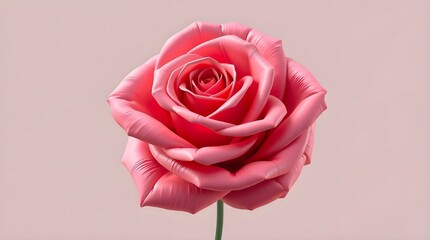pink rose isolated on white background