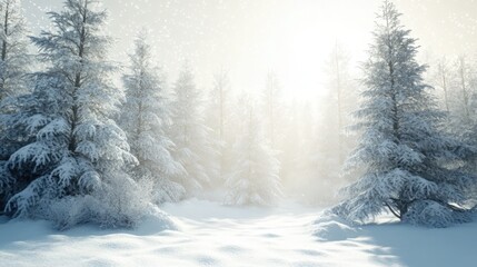 Serene Winter Wonderland Landscape