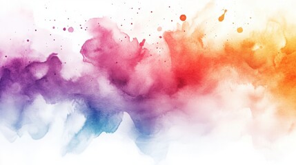 Vibrant Watercolor Abstract Art