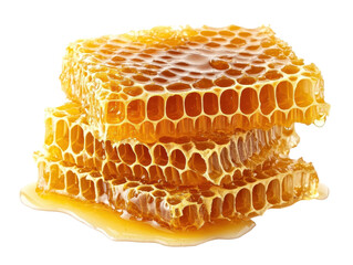 Isolated Honeycomb Pieces Stacked