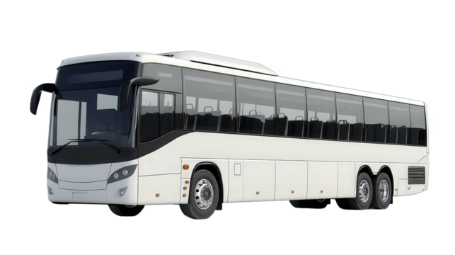 bus isolated on white