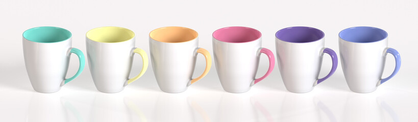 Colorful Coffee Mugs