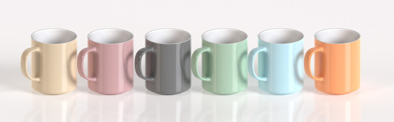 Colorful Ceramic Coffee Mugs