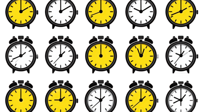 set of clocks