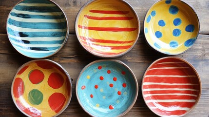 Hand-painted Ceramic Bowls: A Vibrant Collection of Unique Designs
