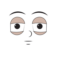 Flat boring expression emote avatar