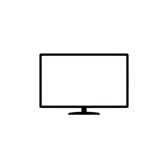 TV Icon: A sleek, modern television set icon, presented in a minimalist style, symbolizing entertainment, information, and technological advancement.