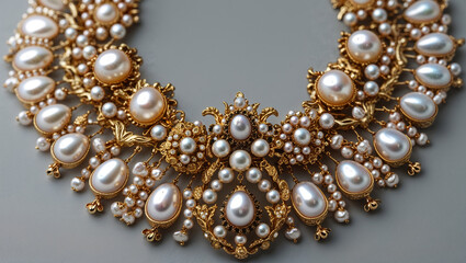 gold bracelet with pearls