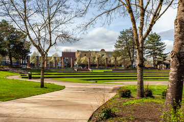 Riverview Park in Independence, Oregon, in spring season