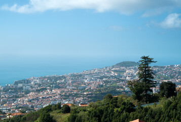 View from the top of the city of Funchal