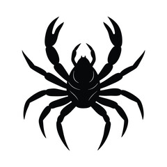 Japanese Spider Crab vector silhouette