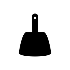dustpan, cleaning icon. People on computer screen, simple flat style, illustration, logo sign symbol pictogram template, for ui or ux isolated on white for mobile app, editable