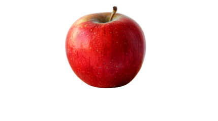 A vibrant red fruit with a glossy finish perfect for health and nutrition themes
