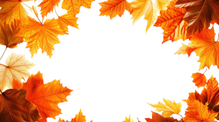 autumn leaves frame