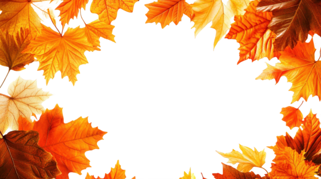 autumn leaves frame