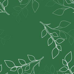 seamless background with leaves