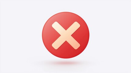 Obraz premium Error icon displayed digital environment graphic content minimalist view symbolizing mistakes