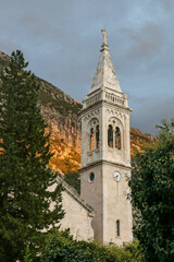 bell tower of the church