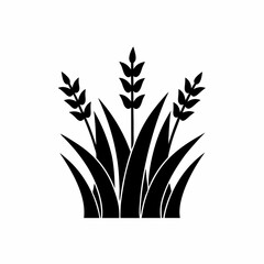 creative details Wildflower Meadow Grass Icon vector illustration