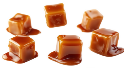 chocolate candy on white background