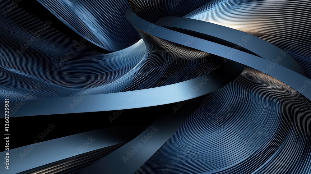 Poster dark futuristic abstract background with digital depth and diagonal lines creating movement.