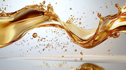 Decorative golden shimmer frame encasing a white background, classy and minimal.