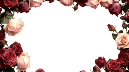 frame of roses