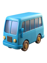 3D delivery truck icon
