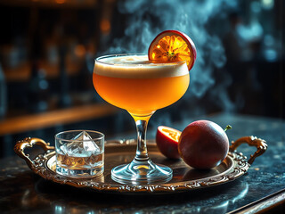 Passionsfrucht-Martini / Passionsfrucht-Cocktail