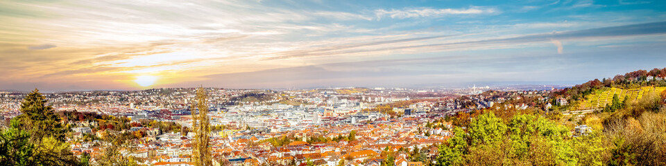 Ausblick über Stuttgart, Deutschland 