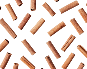 Brown Cinnamon Sticks on Transparent Background, PNG