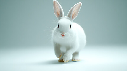 Obraz premium white Easter rabbit