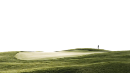 Elevated View of a Golf Putting Green, PNG