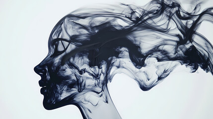 Fototapeta premium Mesmerizing abstract fluid motion. Transcendent Morph. Illustration