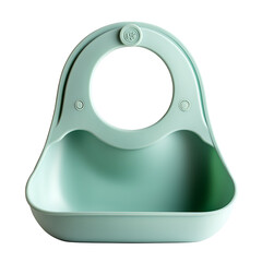 Mint Green Silicone Baby Bib with Catch Tray