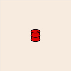 Barrel icon flat vector design. 