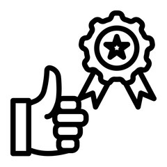 Quality Icon Outline Style for Credibility Pack Icon Themes