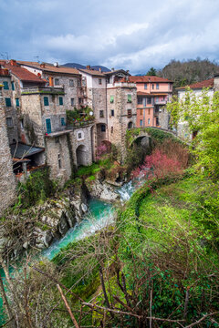 Beautiful ancient italian village of Bagnone, Tuscany, Italy