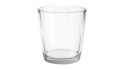 clear transparent glass with a simple modern design suitable for serving various beverages its minimalistic style makes it versatile for any dining setting
