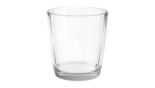 clear transparent glass with a simple modern design suitable for serving various beverages its minimalistic style makes it versatile for any dining setting