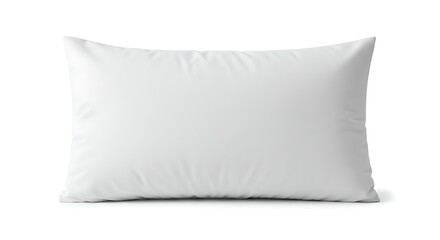 pillow with white pillow case on white background
