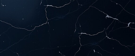 Polished Black Marble Slab with Reflective Surface and Cinematic Mood