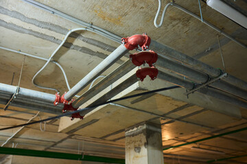 Industrial Pipe Systems utilized in a Construction Environment for various purposes