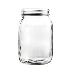 A Clear Empty Glass Jar Ready for Preserves or Crafts Simple and Clean