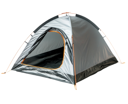 Camping tent on transparent background