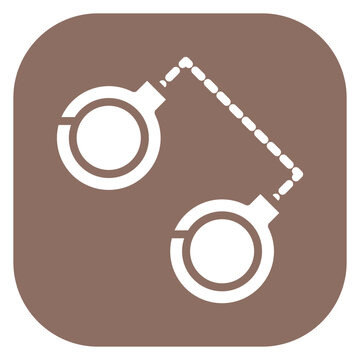 recommend clip art: Filled Glyph Police Handcuffs Rounded Square Icon