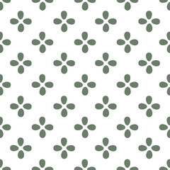 Seamless pattern with minimalistic abstract colors in olive green on a white background. for textiles, packaging, wallpaper, stationery and other decor elements.