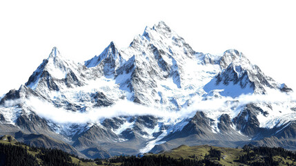 Naklejka premium swiss alps landscape
