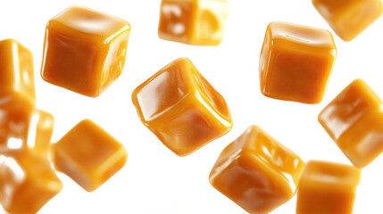 chocolate candy on yellow background