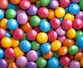 Obraz premium Multi colored candy as a background